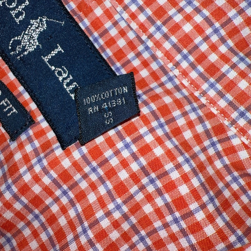 Ralph Lauren Red Checkered Button-Down Shirt - image 4